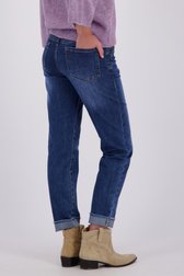 Achterkant van Blauwe jeansbroek - straight fit door Geisha voor Dames