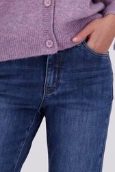 Detail van Blauwe jeansbroek - straight fit door Geisha voor Dames