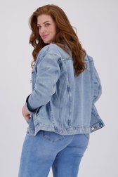 Blauwe jeansvest van Only Carmakoma voor Dames