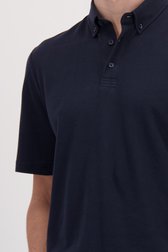 Detail van Blauwe polo met korte mouwen  door Matinique voor Heren