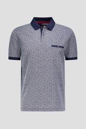 Productfoto 1 van Blauwe polo met print  door Dansaert Blue voor Heren