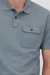 Detail van Blauwe polo met zak door Camel active voor Heren