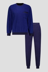 Productfoto 1 van Blauwe pyjamaset in badstof door Liberty Island voor Heren
