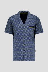 Blauwe pyjamaset met korte broek van Götzburg voor Heren