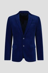 Blauwe ribfluwelen kostuumvest - Slim fit van Upper East voor Heren