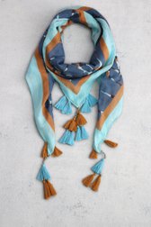 Voorkant van Blauwe sjaal  door Libelle voor Dames