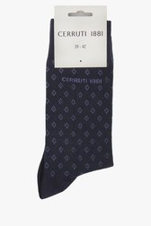 Blauwe sokken met print van Cerruti 1881 voor Heren
