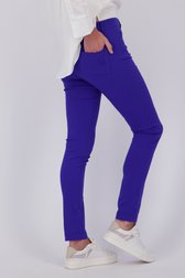 Blauwe stretchbroek van Claude Arielle voor Dames