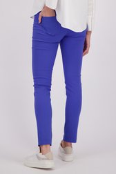 Blauwe stretchbroek met elastische taille van Claude Arielle voor Dames