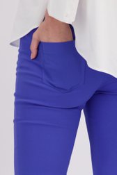 Blauwe stretchbroek met elastische taille van Claude Arielle voor Dames