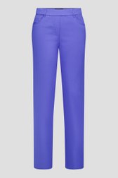 Blauwe stretchbroek met elastische taille van Claude Arielle voor Dames