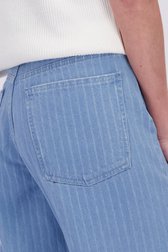 Detail van Blauwe tapered jeans door AC by Annelien Coorevits voor Dames
