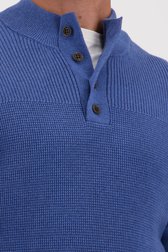 Blauwe trui met knopen van Dansaert Blue voor Heren