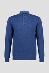 Blauwe trui met knopen van Dansaert Blue voor Heren