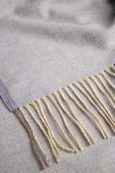 Productfoto 1 van Blauwgrijze sjaal met beige franjes door Liberty Island voor Dames