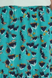 Blauwgroene rok met bloemenprint van Libelle voor Dames