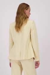 Blazer beige à rayures brillantes de D'Auvry pour Femmes
