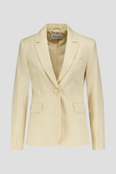 Blazer beige à rayures brillantes de D'Auvry pour Femmes