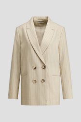 Photo produit 1 de Blazer beige à rayures noires de Liberty Island pour Femmes