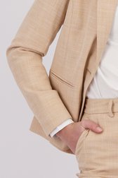 Blazer beige avec gros bouton de Liberty Island pour Femmes