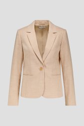 Blazer beige avec gros bouton de Liberty Island pour Femmes