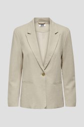 Blazer beige mélangé avec lin de JDY pour Femmes