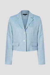 Blazer bleue courte à look chiné de More & More pour Femmes