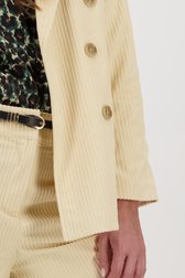 Blazer crème en velours côtelé de Louise pour Femmes