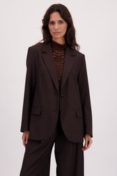 Le devant de Blazer marron foncé de Louise pour Femmes
