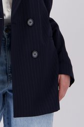 Blazer navy à rayures fines de Liberty Island pour Femmes