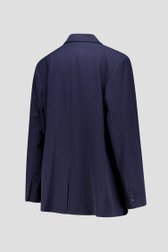 Blazer navy à rayures fines de Liberty Island pour Femmes