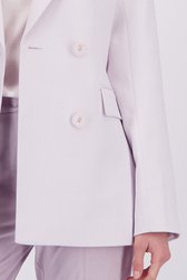 Détail de Blazer rose à double boutonnage de D'Auvry pour Femmes