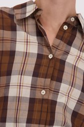 Détail de Blouse à carreaux marron de Marc O'Polo pour Femmes