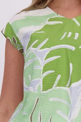 Détail de Blouse à imprimé feuillage vert de Libelle pour Femmes