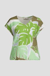 Photo produit 1 de Blouse à imprimé feuillage vert de Libelle pour Femmes