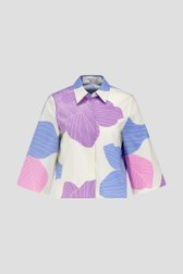 Blouse à imprimé floral lilas-bleu de D'Auvry pour Femmes