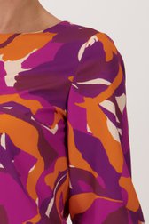 Blouse à imprimé orange-violet de Claude Arielle pour Femmes