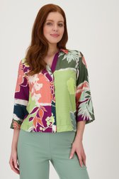 Blouse à imprimé violet-vert de Libelle pour Femmes