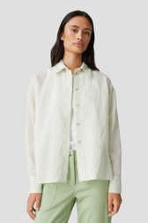 Blouse à rayures vert clair de Opus pour Femmes