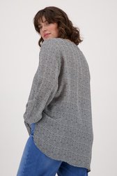 Blouse ample avec imprimé noir et blanc de Fransa pour Femmes