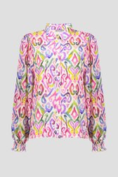Blouse avec imprimé aquarelle coloré de Geisha pour Femmes