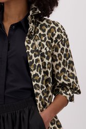 Blouse beige à imprimé léopard de JDY pour Femmes