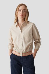 Blouse beige avec col de Opus pour Femmes