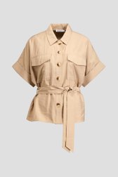 Photo produit 1 de Blouse beige avec lien à nouer de D'Auvry pour Femmes