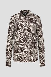 Photo produit 1 de Blouse beige-marron à imprimé zébré de More & More pour Femmes