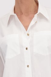 Blouse blanche à coupe plus courte de More & More pour Femmes