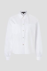 Blouse blanche à coupe plus courte de More & More pour Femmes