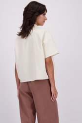 Le dos de Blouse blanche à manches courtes de Louise pour Femmes