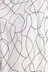 Blouse blanche à motif de lignes fines de Bicalla pour Femmes