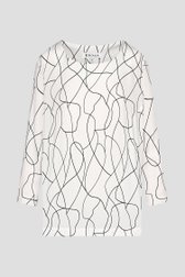 Blouse blanche à motif de lignes fines de Bicalla pour Femmes